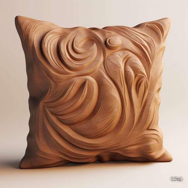 Patterns and decorations Cushion 1 3d model